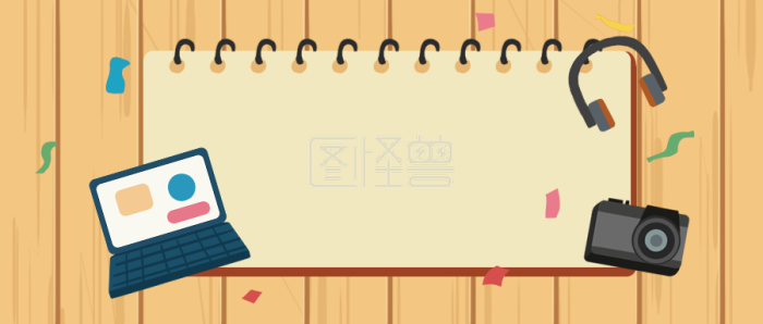 卡通数码商品公众号封面图怪兽原创元素-背景素材图片