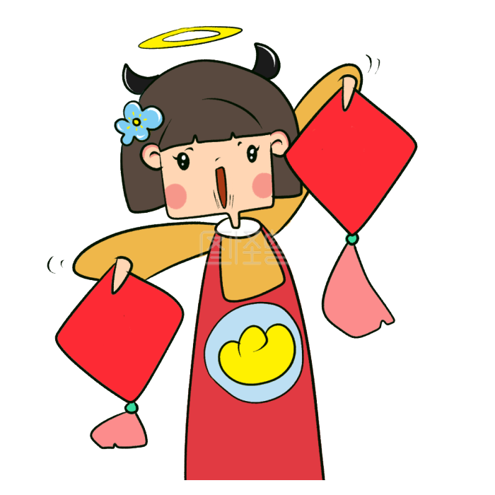 图怪兽原创元素福到啦卡通表情包