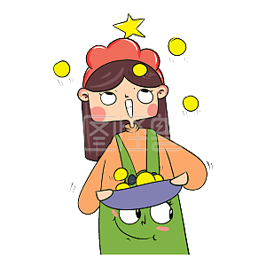 图怪兽原创元素财源滚滚来卡通表情包