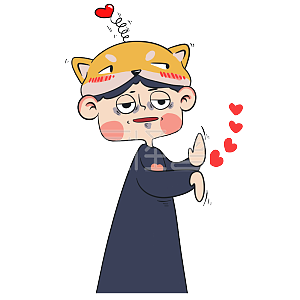 卡通比心素材图片-免费卡通比心png元素大全-图怪兽