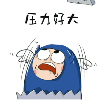 图怪兽gif原创搞笑压力好大动态表情包