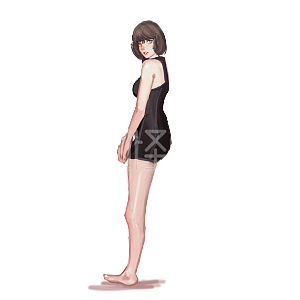 插图原创厚涂手绘美女古风仙侠动漫唯美校花P尤果美女写真人物图片