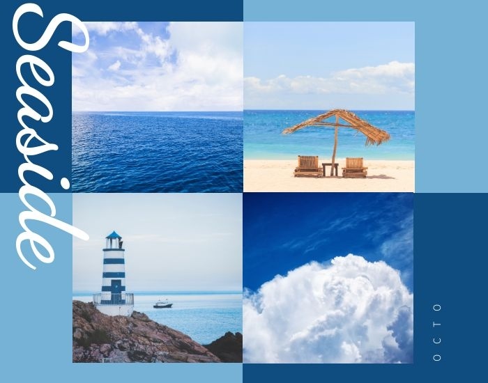 旅行海边风景简约拼图