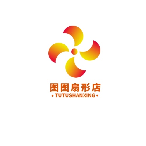 彩色旋转扇形logo设计