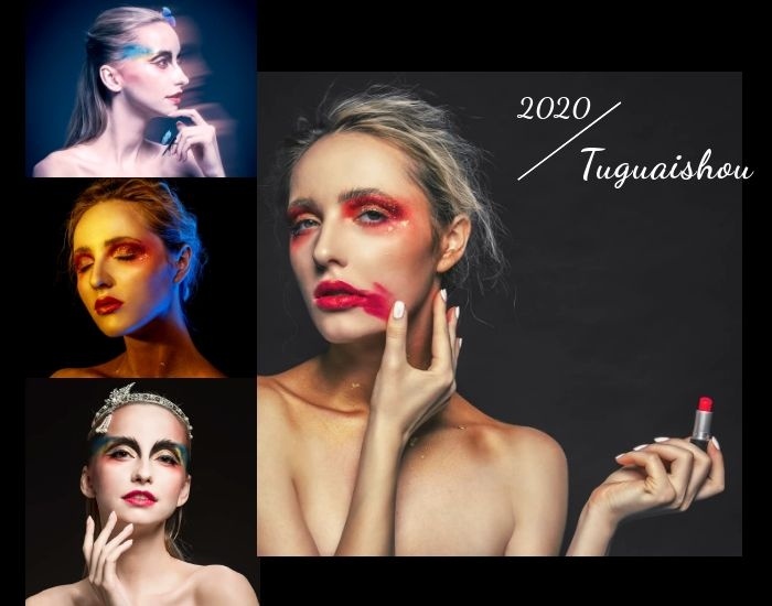 黑色时尚潮流大气简约欧美风照片拼图