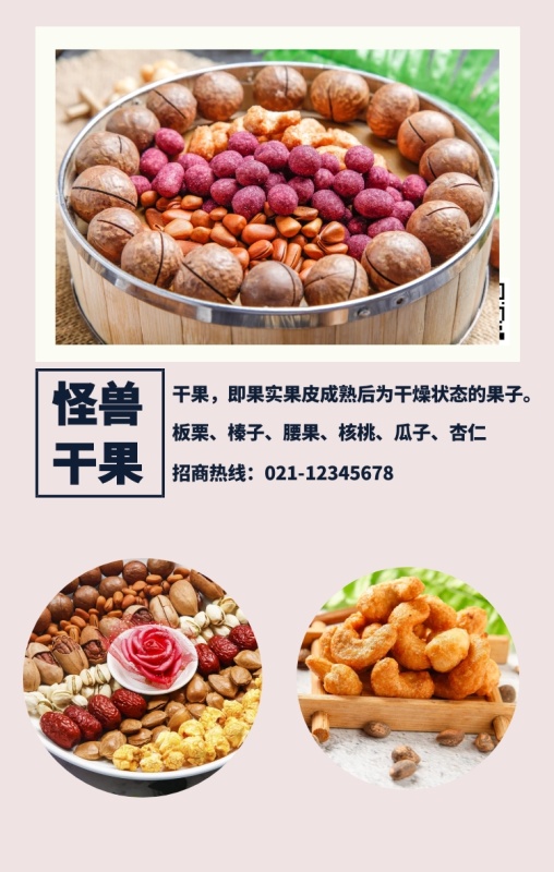 干果简介竖版拼图