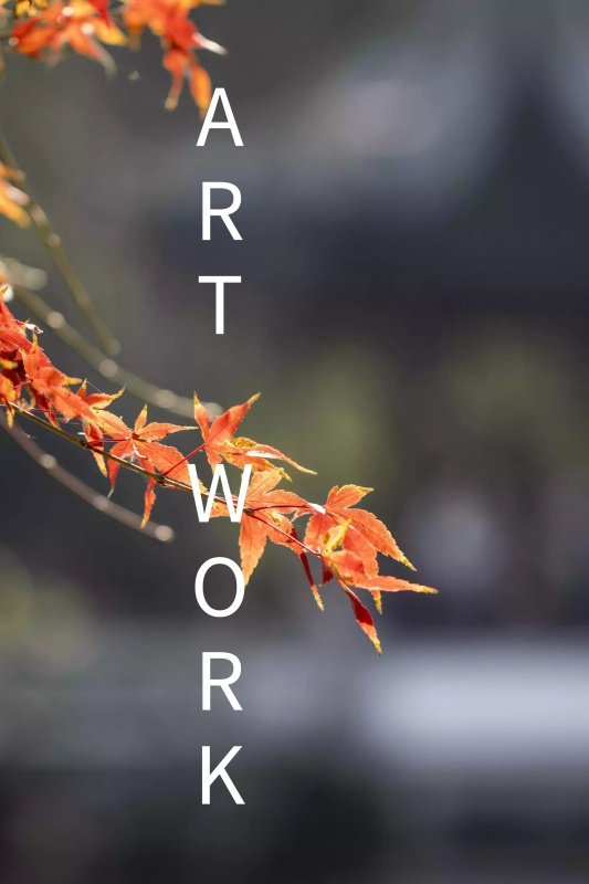 秋天水彩效果psd文件