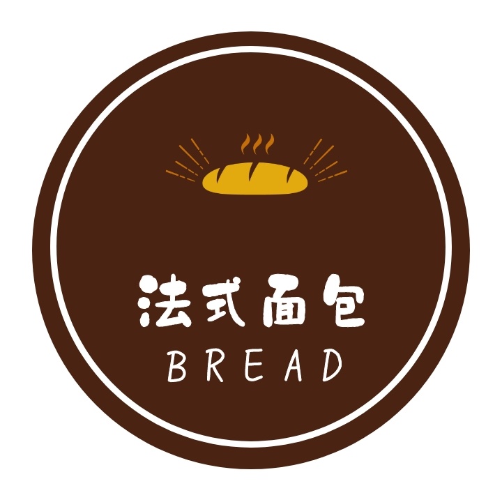 法式面包 BREAD 面包店logo设计