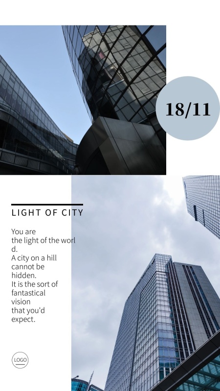 简约英文照片分享手机拼图