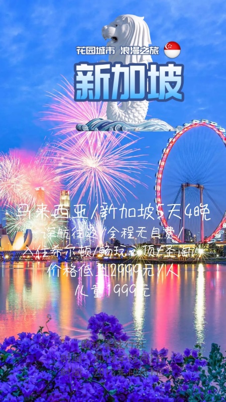 马来西亚新加坡旅游旅行社电子邀请函