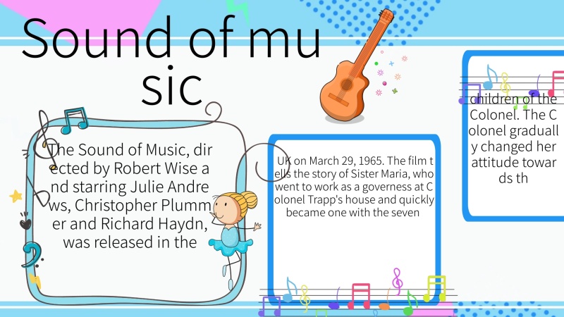 音乐之声英语小报手抄报