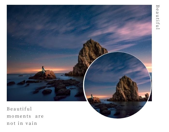 白色 风景 简约 几何 拼图