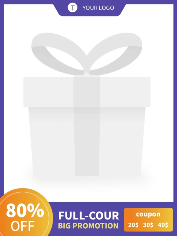 简约跨境电商英文电商主图边框