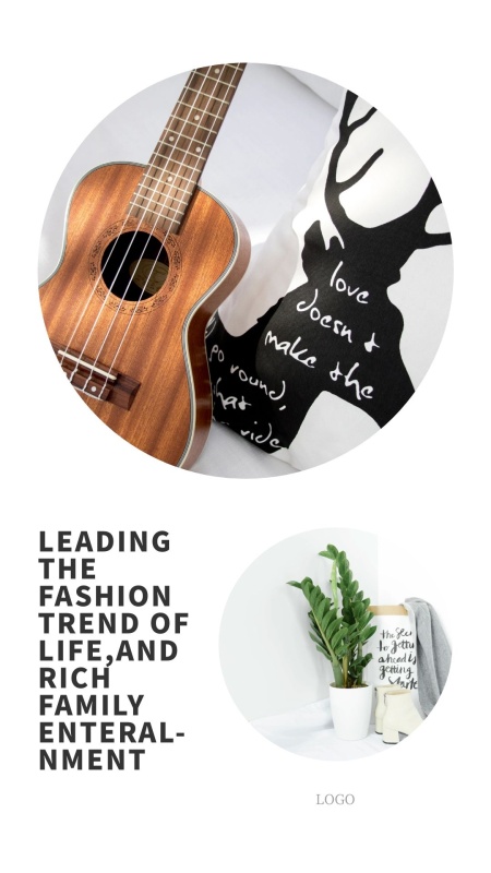 简约英文时尚照片分享手机拼图