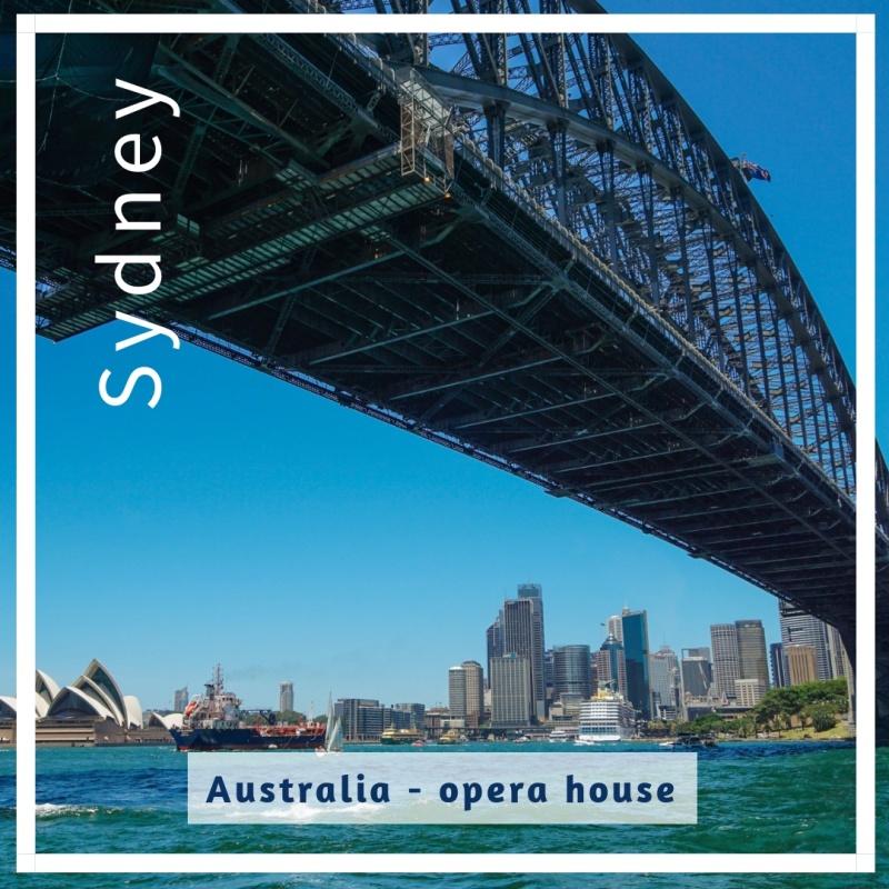 蓝色摄影悉尼旅游促销公众号配图