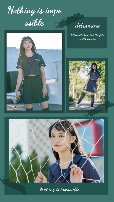 时尚清新质感拼图