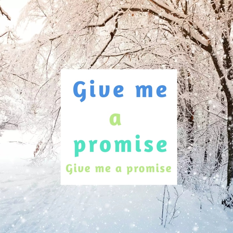 给我一个承诺简约创意公众号正方形配图