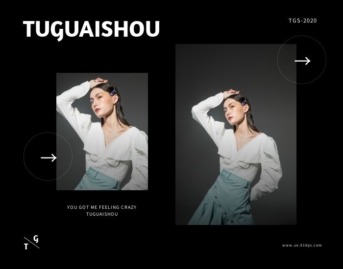 黑色简约时尚拼图