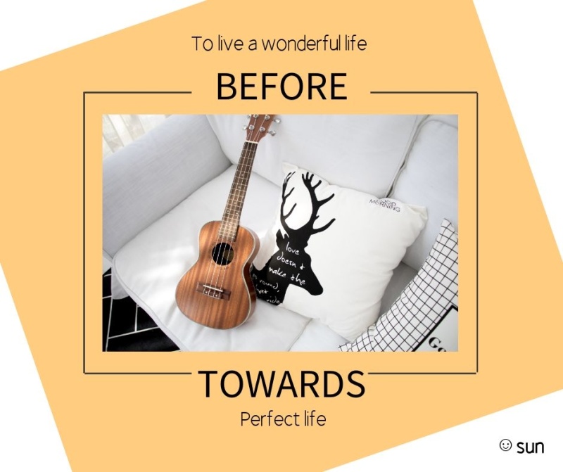 创意简约清新生活分享英文社交媒体配图