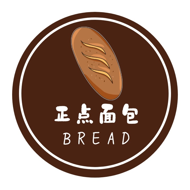 正点面包 BREAD 面包店logo设计