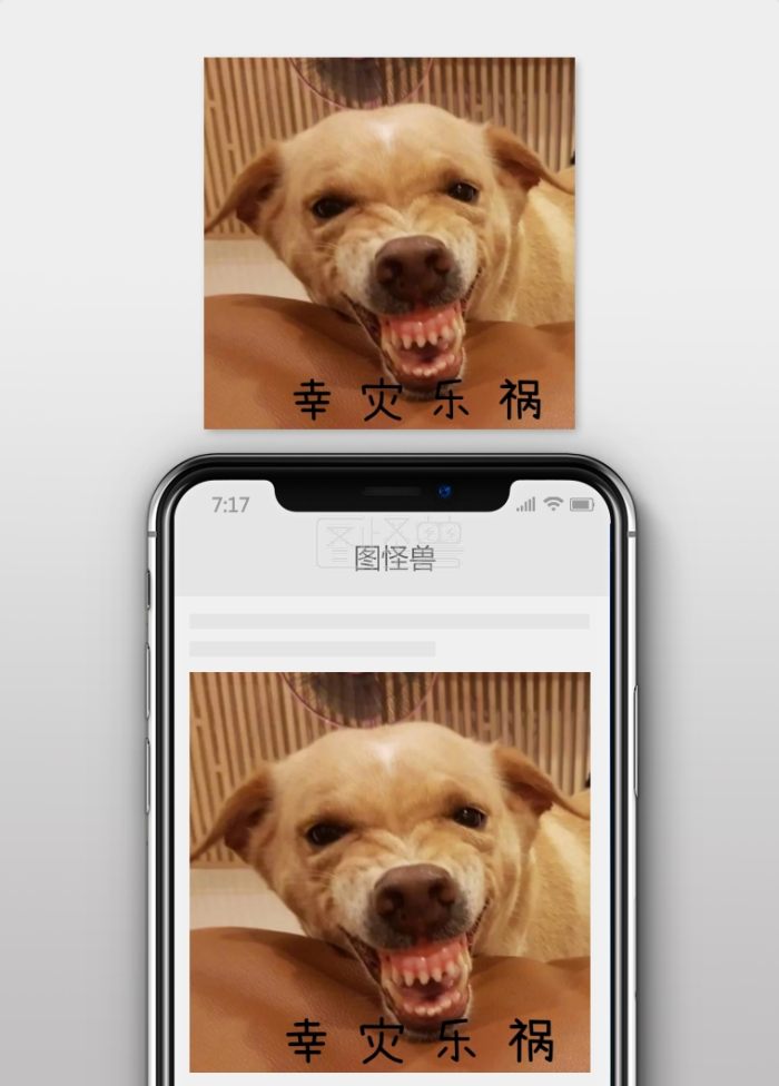 丑萌狗狗 幸灾乐祸表情包