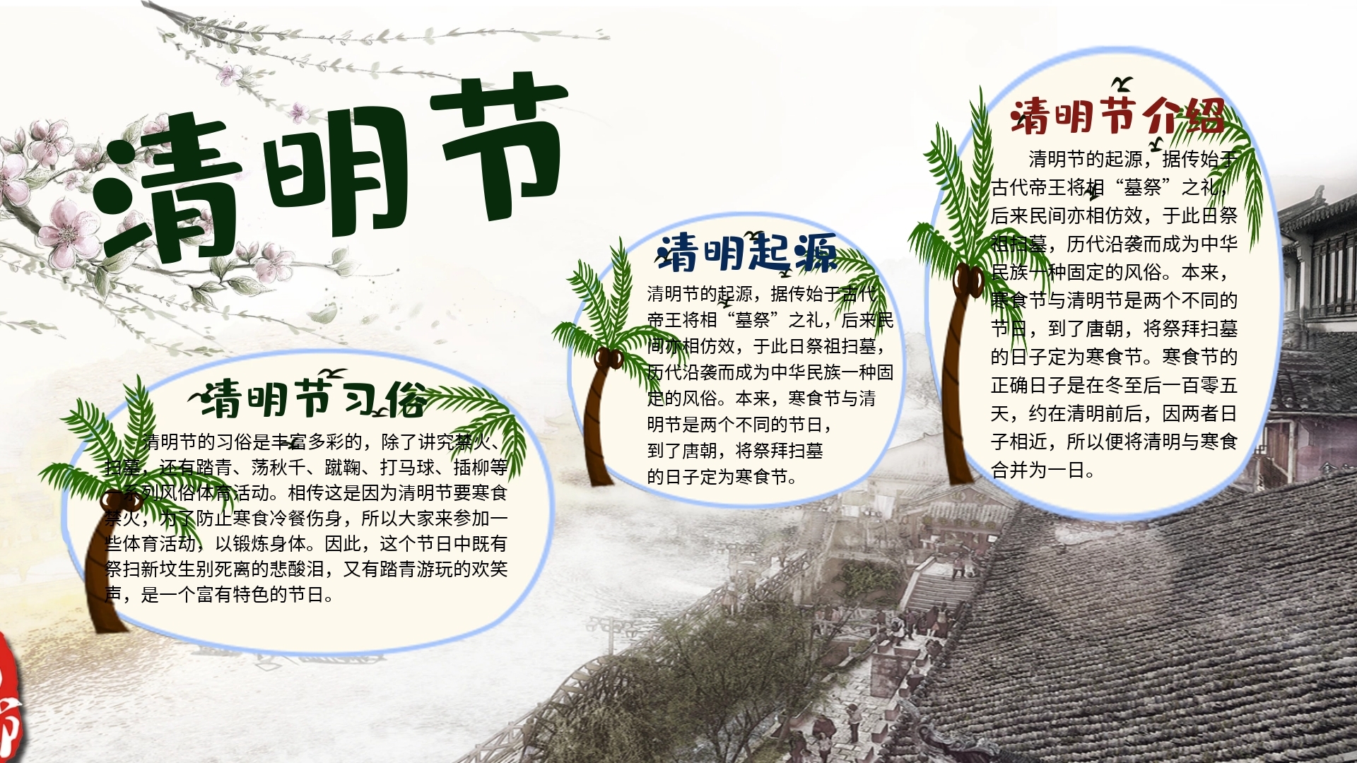 清明节活动手抄报