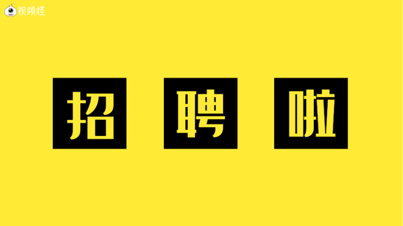 快闪工作招聘视频模板