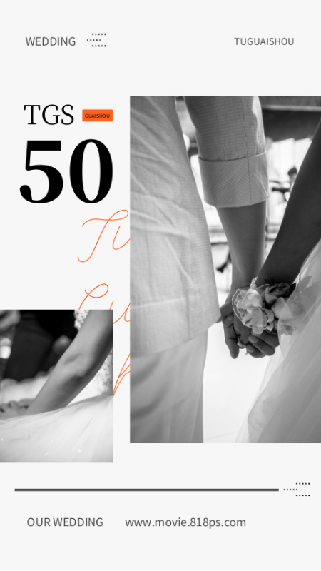 简约INS风婚纱照视频模板