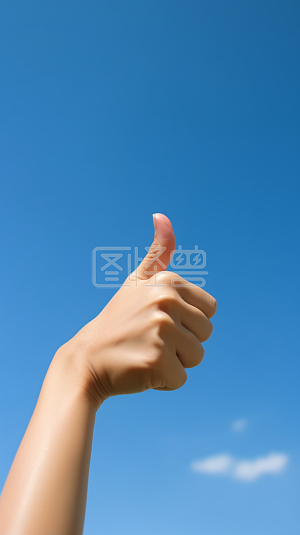 励志正能量鼓励手势