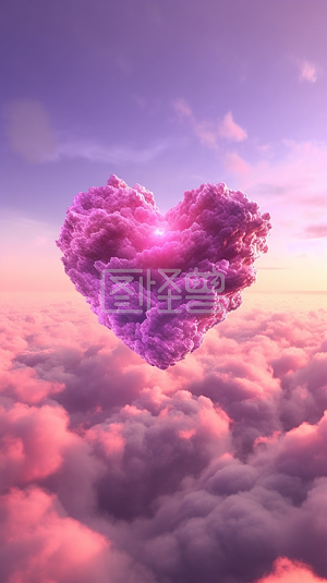 心形云朵