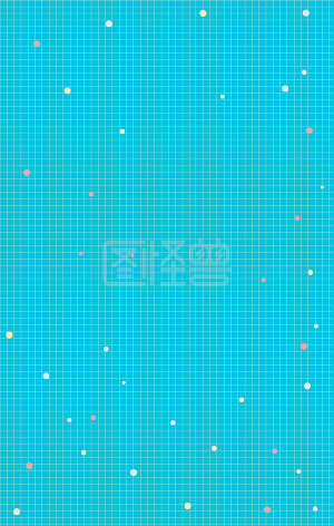 孔雀蓝纯色圆点格子背景