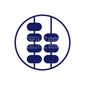 算盘记账会计财务现代 简约logo