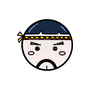 大叔头像店铺logo设计