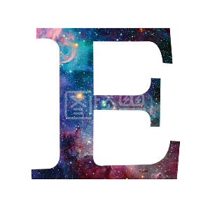 彩色星空字母元素背景素材图片 图怪兽