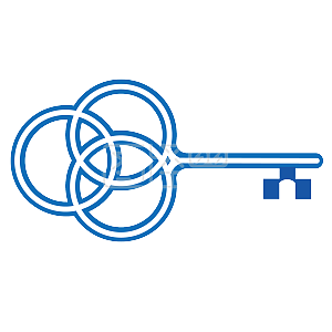 钥匙简约现代教育培训logo