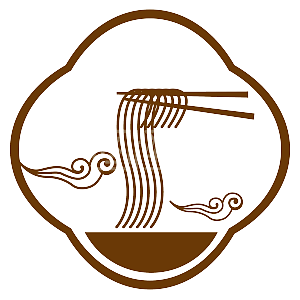餐饮云纹碗面条现代简约logo