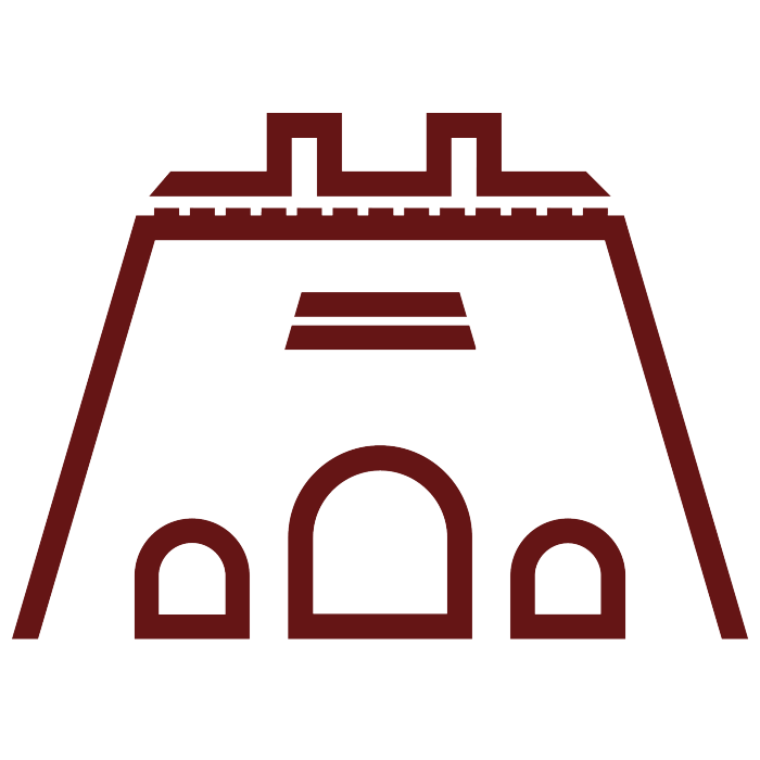 城墙简约线条旅游文字创意logo-背景素材图片-图怪兽