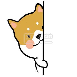 原创元素卡通奔跑的狗狗元素详情图怪兽原创元素卡通黑白狗狗插