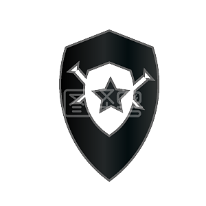 双刀一星玩具生产品牌有限公司黑色品牌logo