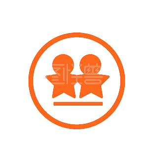 好朋友橙色创意设计交友平台服务聊天公司企业logo