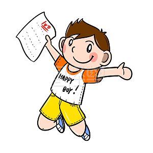 考试100分学生图片元素