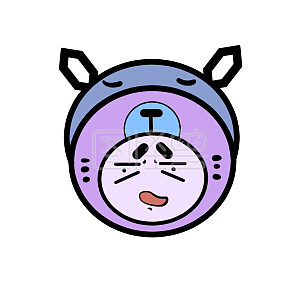 图怪兽原创元素表情包神态可爱搞笑滑稽卡通简单