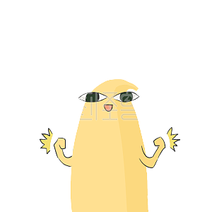 图怪兽原创元素香蕉君鼓励表情