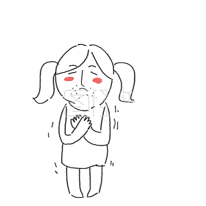 图怪兽原创萌贱表情包发抖的女装大佬