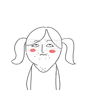 图怪兽原创萌贱表情包翻白眼的女装大佬