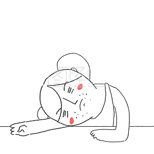 图怪兽原创萌贱表情包劳累的女装大佬