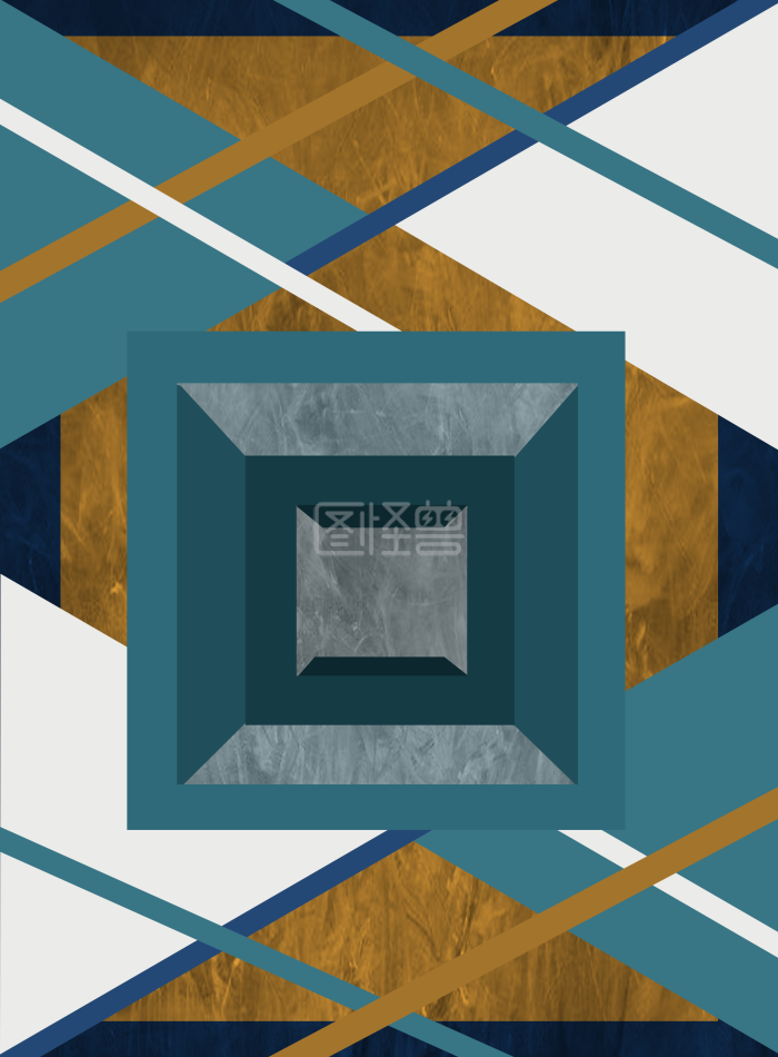 图怪兽原创元素工业风色块纹理装饰画