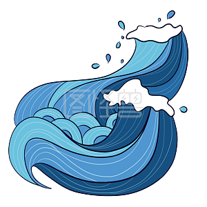 海浪素材图片-免费海浪png元素大全-图怪兽