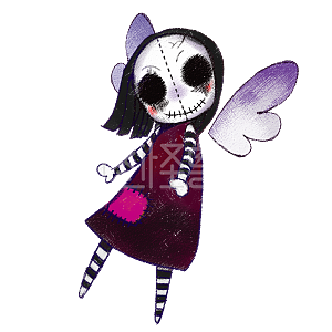 图怪兽原创元素卡通人物诡异的人偶