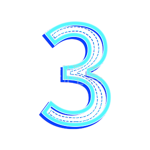 图怪兽原创元素 翻新艺术字 数字3